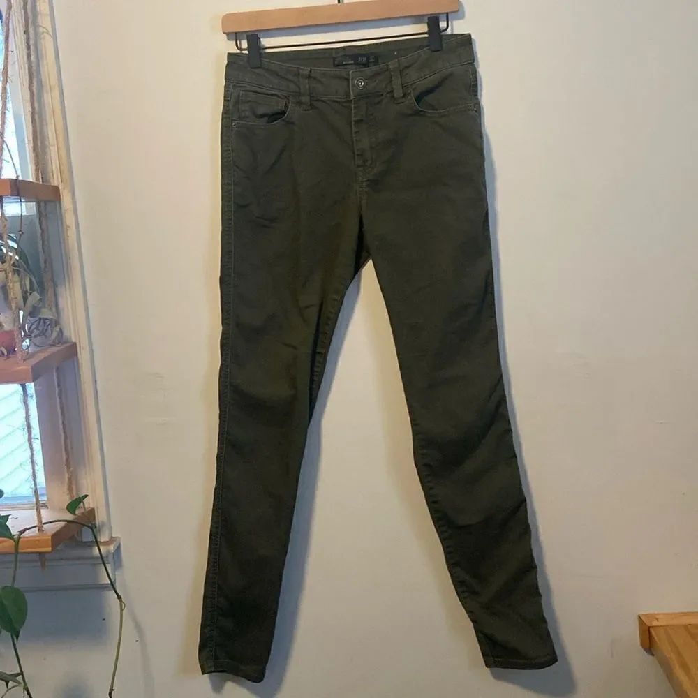 Prana Olive Green Mid Rise Skinny Jeans Size 2 / 26